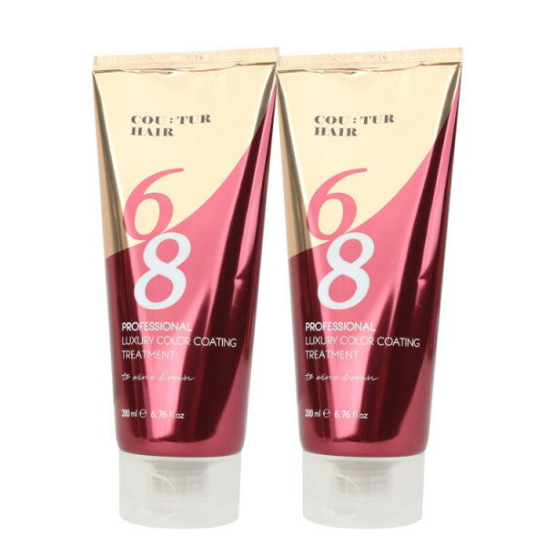 (1+1)クチュールヘア カラーコーティング トリートメント ワインブラウン 200ml