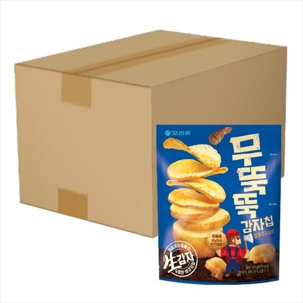 オリオン 無土鍋 ポテトチップス 丸胡椒塩味 106gx20個 (1箱) / 2箱購入時 1000ウォン 割引X 余裕のあ..