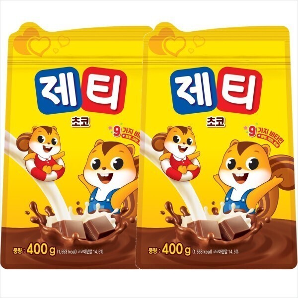 ジェティチョコ400gx2個/ 2セットお買い上げで1000ウォン割引X 多めの賞味期限