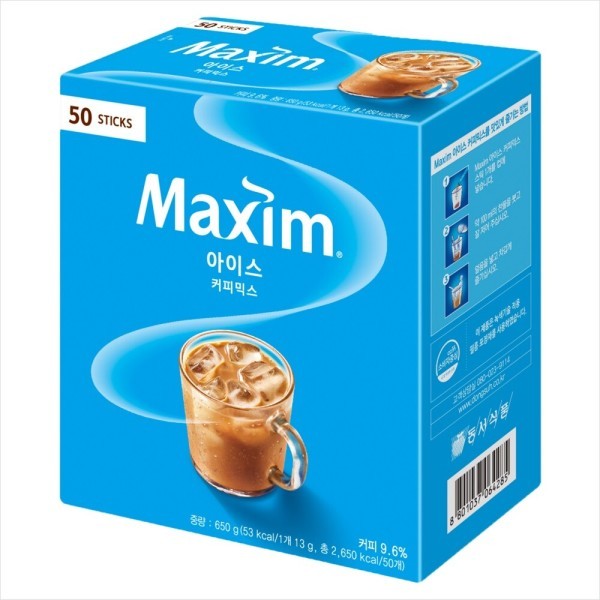 マキシムアイスコーヒーミックス50T/2個購入時1000ウォン割引x賞味期限