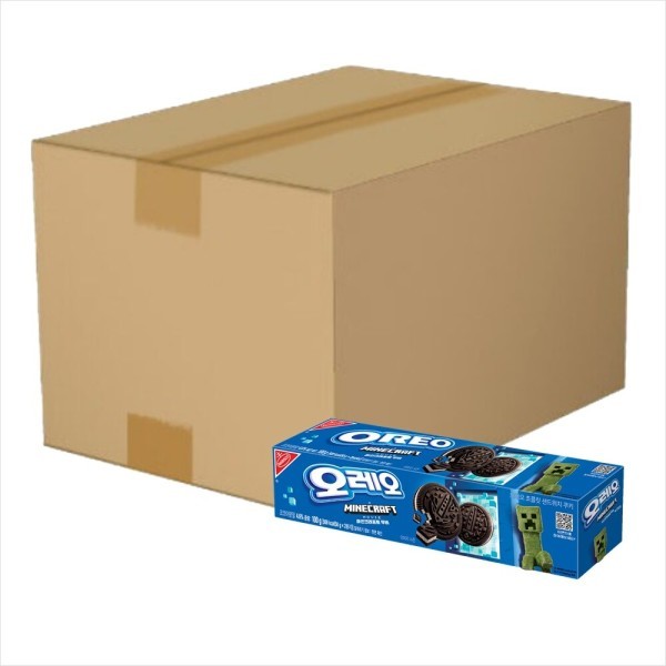 オレオ マインクラフト ムービー100gx24個(1箱)/ 2箱購入で1000ウォン割引X ゆったりとした賞味期限のサムネイル