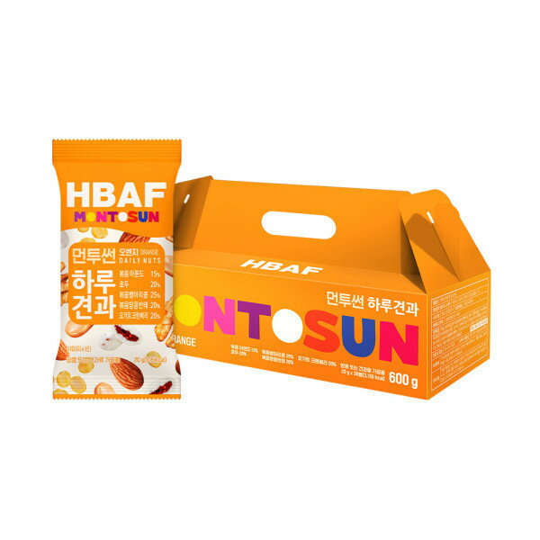 HBAF バフメント サン 一日犬とオレンジ ギフトセット (20G X 30袋)