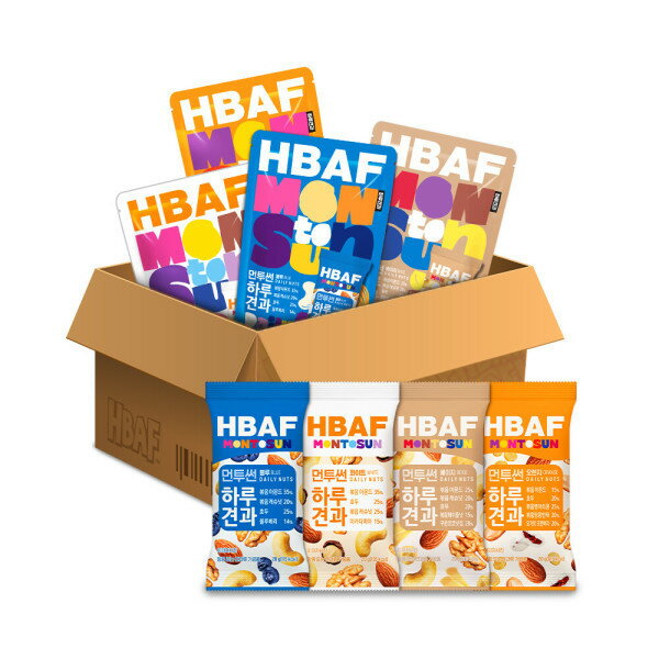 HBAF バフメント サン 一日犬とポーチの混合セット 40袋 (オレンジ/ブルー/ベージュ/ホワイト)