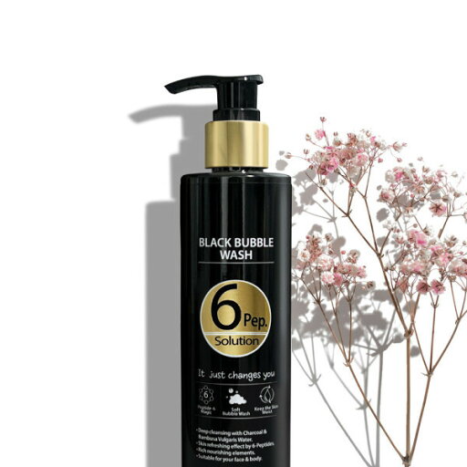 Nalla 6 Pep. Solution Black Bubble Wash 245ml/Body Cleanser Nalla 6 Pep. Solution Black Bubble Wash 245ml/Body Cleanser
