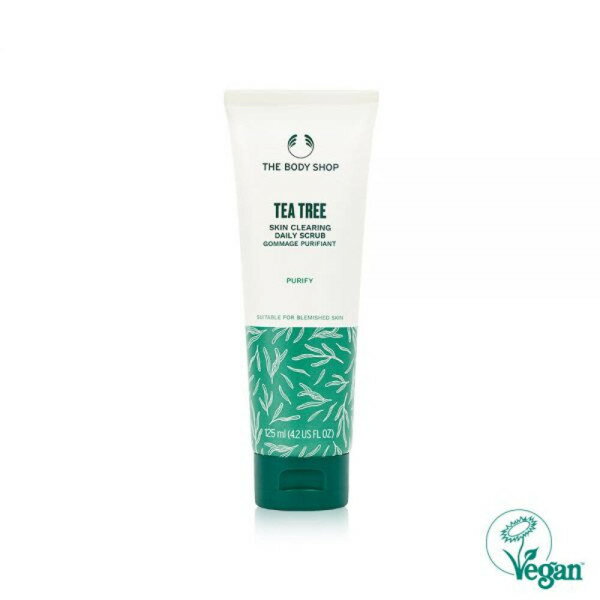 【The body shop】 ザ·ボディショップ ティーツリー スキンクリアリング デイリー スクラブ 125ML 贈呈..