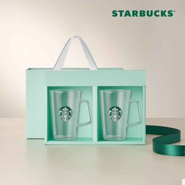 【Starbucks】 サイレン ハンドル グラス 500ml(2P) 韓国 スタバ (贈呈品なくなり次第、贈呈終了)のサムネイル
