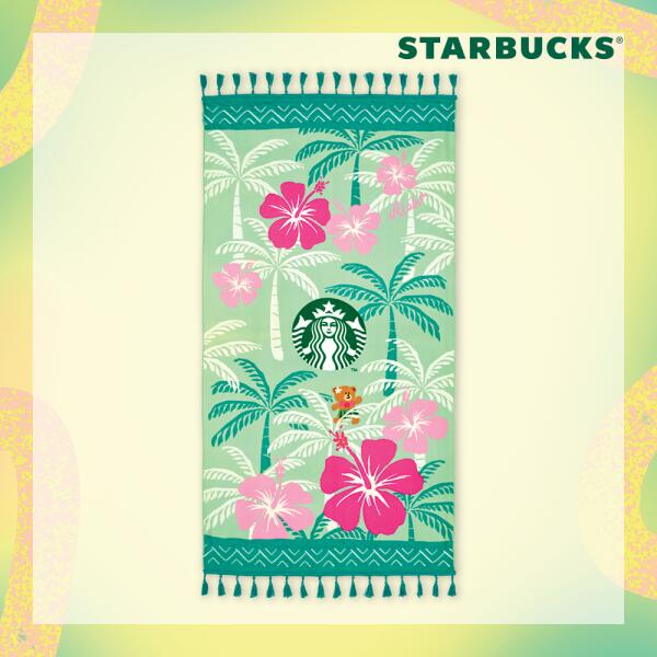 【Starbucks】 アロハビーチタオル スタバ韓国 (贈呈品なくなり次第、予告なしで贈呈終了)のサムネイル