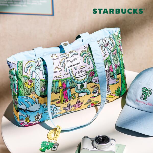 【Starbucks】 スティーブン·ハリントン·リバーシブルバッグ スタバ韓国 (贈呈品なくなり次第、予告なしで贈呈終了)のサムネイル