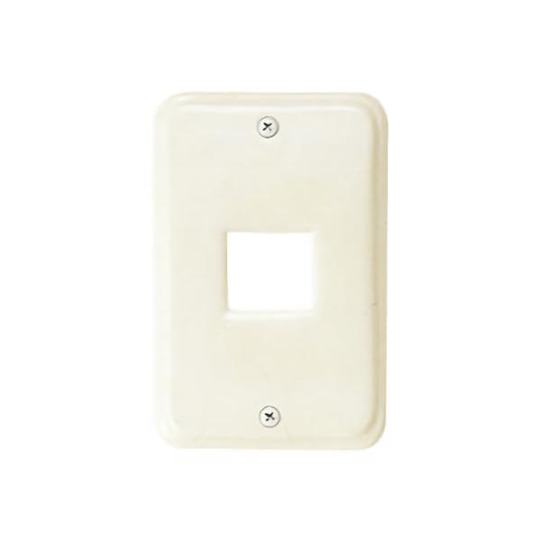 スイッチカバー・コンセントカバースロウ　［亜麻色/あまいろ］　1穴(1口)セラミックスイッチプレート..