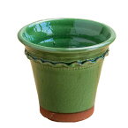 Whichford ウィッチフォード 植木鉢 塗り鉢 グレイズド ペイストリーフラワーポット 直径18cmサイズ オリーブ