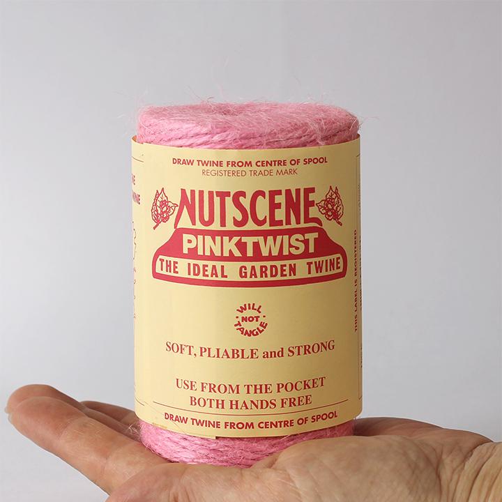 麻ひも 麻紐 NUTSCENE ナッツシーン ジュートスプール 110m ピンク 園芸 ガーデニ...