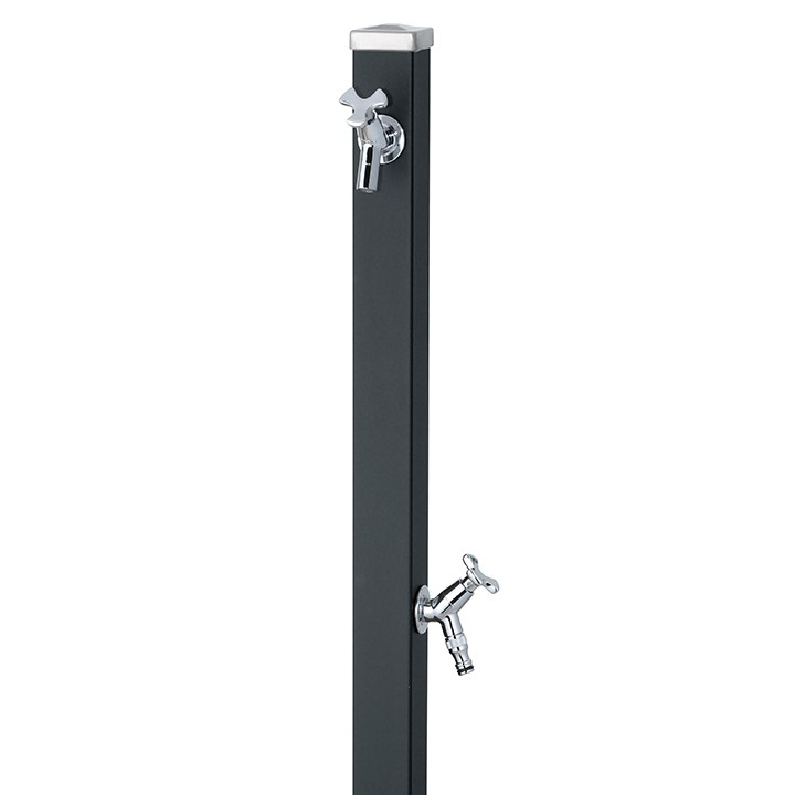 Rakuten - ユニット立水栓スプレスタンド60角(マットブラック)＋蛇口(シルバー)2個セット左右仕様【ユニソン・UNISON】【メーカー直送・代金引換不可】