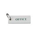 【メール便対象】 イギリス　アンドリュークレース社木製ガーデンキーリング／キーホルダー「OFFICE」