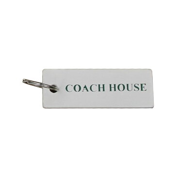 【メール便対象】 イギリス　アンドリュークレース社木製ガーデンキーリング／キーホルダー「COACH HOUSE」