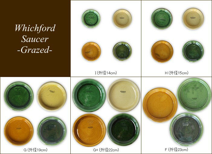 【プレゼント応募対象】 Whichford ウィッチフォード 塗り鉢専用 鉢皿 受け皿 グレ...