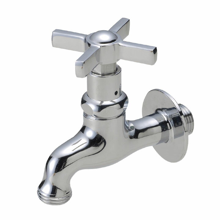 泡沫アダプター(メッキ)プレゼント!(12/16まで!!) ガーデニング横水栓/単水栓キー付き ウェッジクロス (立水栓同時購入 割引対象品)