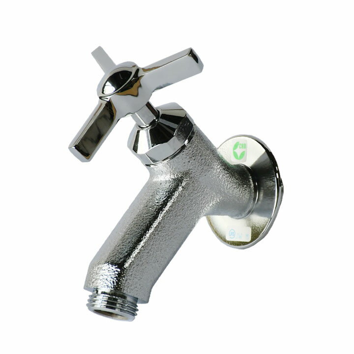Rakuten - 外水栓用 蛇口 トランクフォーセット スリー 鋳肌メッキ GM3-F-284 [F-410/F-430適合品] GM商品対象 (立水栓同時購入 割引対象品) 泡沫アダプター(メッキ)プレゼント!(4/17まで!!)