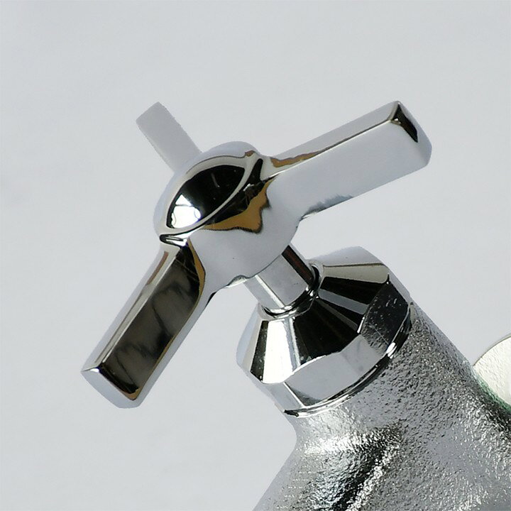 外水栓用 蛇口 トランクフォーセット スリー 鋳肌メッキ GM3-F-284 [F-410/F-430適...
