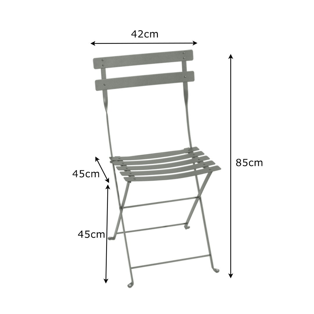 �ե�󥹤Υ��ե��������ޤ줿�����ǥ������ �ӥ��ȥ� �᥿������� Fermob Bistro Metal Chair ������ �����ǥ�ե��˥��㡼 (Bistro�ݥ����5����)