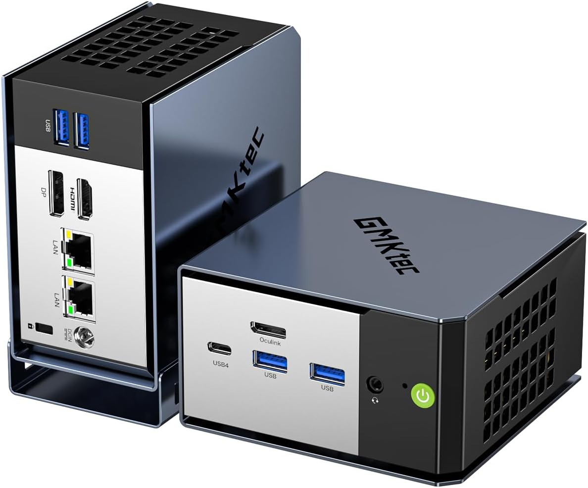 GMKtec EVO-X1 Pro AI PC AMD Ryzen AI 9 HX 470 ミニPC MAX5.2GHz 12コア 24スレッド 64GB LPDDR5 M.2 2280 SSD 1TB/2TB 最大16TB増設可能 Windows 11 Pro 3画面 8K出力 LAN WiFi 7 Bluetooth5.4 USB4 Oculink 静音 Mini PC ゲーミングPC