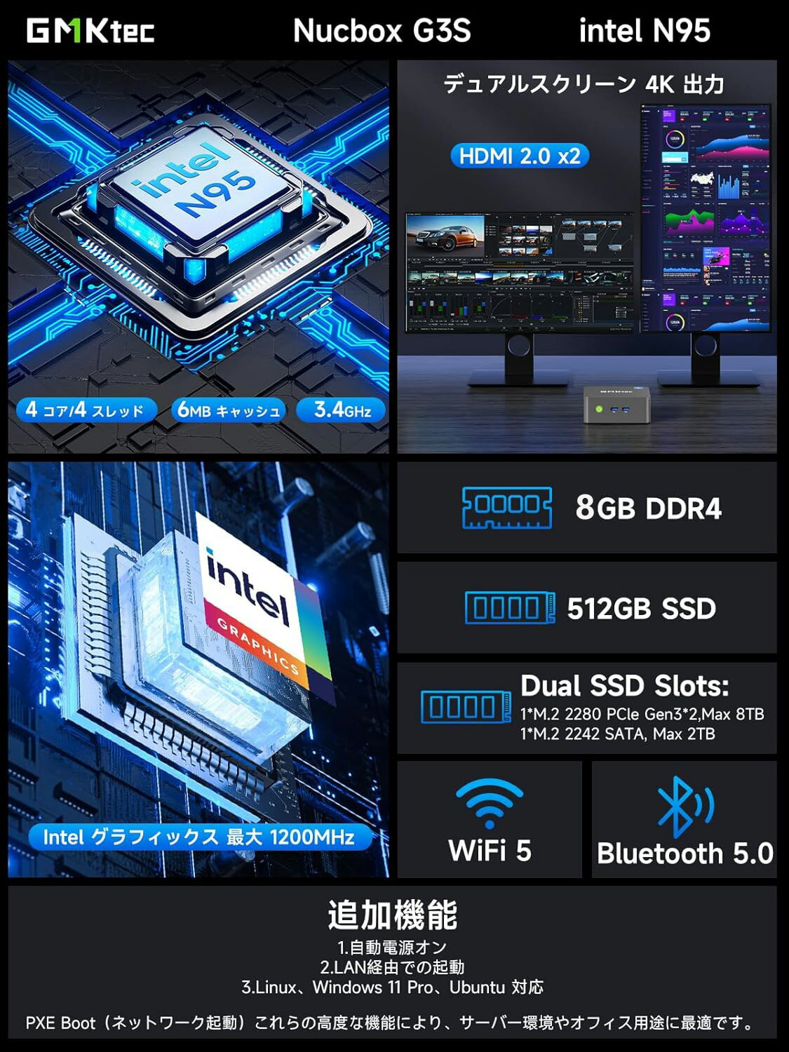 【クーポンで41,099円】GMKtec ミニ...の紹介画像3