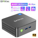 GMKtec ミニPC ミニパソコン Windows11pro搭載 mini pc ミニデスクトップパソコン 4KHD 2画面出力 小型pc ROM 高速2.4G/5GWi-Fi BT5.2 HDMI 小型パソコン 最大2TB拡張可能 超軽量 静音