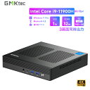 GMKtecミニpc Windows11 Pro 32GB RAM 1TB ROM インテル i9-11900H 8コア16レッド（MAX 4.9GHz） ミニ デスクトップパソコン WiFi6対応 BT5.2 小型pc デュアル4K HD USB 3.2 6 ゲーミング HTPC mini 手のひらサイズ レビュー募集 12ヶ月保証