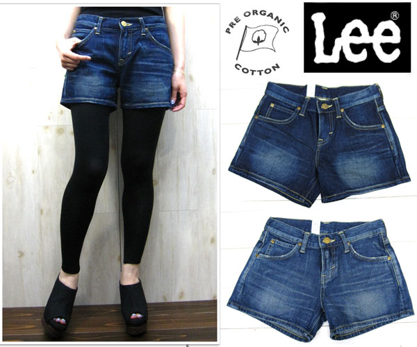 【スペシャルプライス】【 lee ショートパンツ 】　MADE IN JAPAN ! lee レディース 履き心地も肌触りもよいプレオーガニックコットン100% オールシーズンOK【 Lady Lee 】 ヘリテージエディション2 ショートパンツ 【356/346】