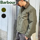 中綿入り BARBOUR TRANSPORT PADDED CASUAL JACKET バブアー トランスポート 中綿 ブルゾン MCA1005 【 ブラック ...