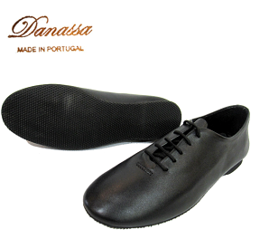 【定番】外で履くことが前提で作られた　JAZZ　シューズ レースアップ DANASSA JAZZ SHOES ダナッサ　ジャズ　シューズ( BLACK leather : ブラックレザー )ダンスシューズ