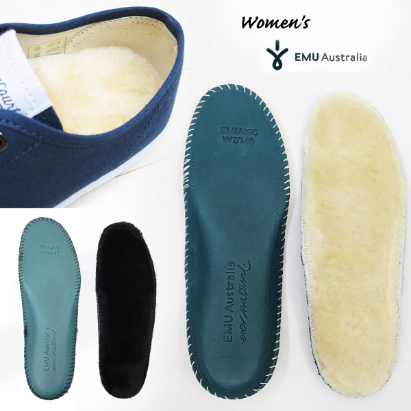 【1点までメール便ネコポスで発送】【 emu 国内正規商品 】 EMU insole EMU AUSTRALIA エミュ オーストラリア エミュー インソール エミュ　ムートン レディース　シープスキン A11502 waterproof用のサムネイル