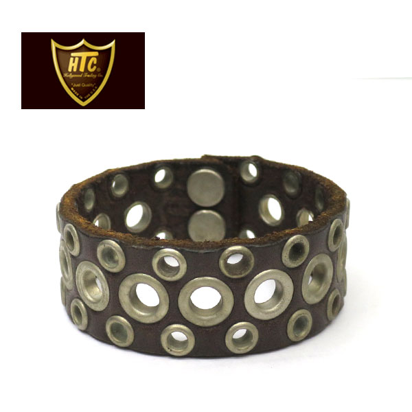  HTC USA #RING BRACELT( エイチティーシー リング　ブレスレット )BROWN LEATHER ( ブラウン、ブラック ）htc ブレスレット　HOLLYWOOD TRADING COMPANY #34934