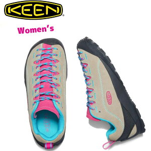 【レディース】長時間の歩行もおまかせKEEN JASPER　キーン　ジャスパー　SMU 【 Safari/Pink Peacock 】トレッキングシューズ keen ジャスパー keen jasper キーン ジャスパー WOMEN　変え紐付き　【#1023978】