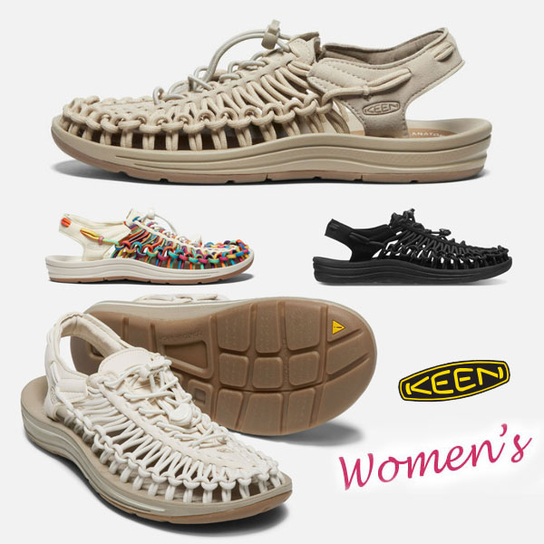 【レディース】 KEEN UNEEK　キーン　ユニーク　サンダル　レディース　キーンユニーク　keen uneek women　スポサン ブラック　ホワイトキャップ　オリジナルタイダイバーチ サファリサファリ 他　【全5色】　スポーツサンダル　アウトドア　keen