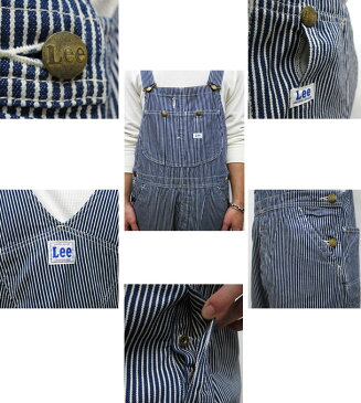 LM7254 ( or LM4254 ) 【Lee大定番】名作ワークテイストシリーズ★ Lee メンズ/レディース AR Dungarees オーバーオール ☆【 リー 】 【 104 or 504: ヒッコリーストライプ 】