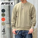 AVIREX アビレックス DAILY FADE WASH CREW NECK SWEAT デイリー フェード ウォッシュ クルーネック スウェット 783-3932001 アヴィレックス メンズ レディース 裏毛 洗い加工 SWEAT アースカラー 【 神戸正規 】【全4色】