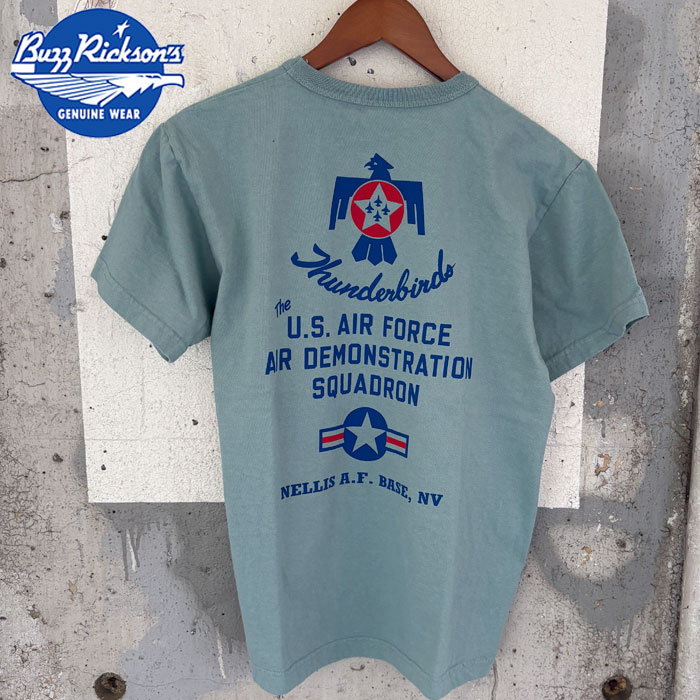 Rakuten - 2026SS新作 BR79705 BUZZ RICKSON'S [ S/S T-SHIRTS THUNDERBIRDS ] バズリクソンズ 半袖プリントTシャツ サンダーバード 122 JADE 東洋エンタープライズ ミリタリーTシャツ アメカジ ミリタリー Made in USA