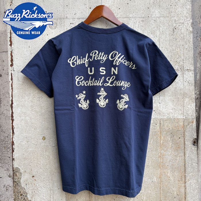 Rakuten - 2026SS新作 BR79706 BUZZ RICKSON'S [ S/S T-SHIRTS COCKTAIL LOUNGE ] バズリクソンズ 半袖プリントTシャツ カクテルラウンジ 128 NAVY 東洋エンタープライズ ミリタリーTシャツ アメカジ ミリタリー Made in USA