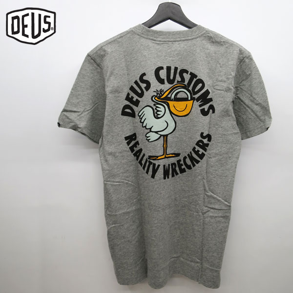 デウス tシャツ デウスエクスマキナ PEGASUS TEE 半袖Tシャツ deus ex machina 【 GREY MARLE 】 デウスエクスマキナ tシャツ メンズ deus DMS221660B deus tシャツ DEUS EX MACHINA ペリカンTシャツ