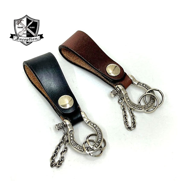 OPUS INCEPTION オーパス インセプション [IPSK-01]　UK SADDLE&BRASS Shackle Key Holder Silver Planting UKサドル&シャックルキーホルダー（シルバーメッキ） アメカジ ブラス 真鍮 シルバーメッキ加工 日本製