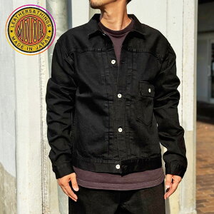 2025FW MOTOR RCL6B "MOTOR NEW VINTAGE" BLACK DENIM JACKET 12oz【BLACK】ワンウォッシュ 先染めブラックデニム デニムジャケット Gジャン モーター MOTO モト