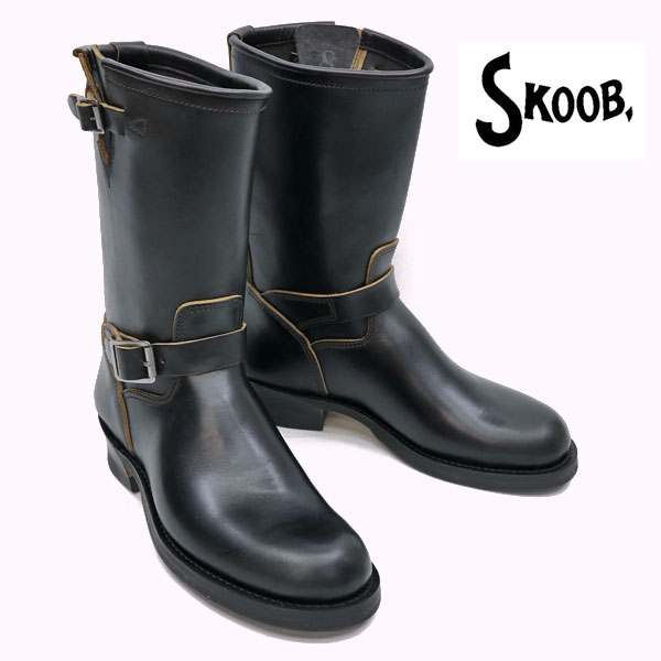 SKOOB SKB-009 スクーブ ホースバットエンジニアブーツ　[ WANDER / ワンダー ]　HORSE BUTT ブラック ..