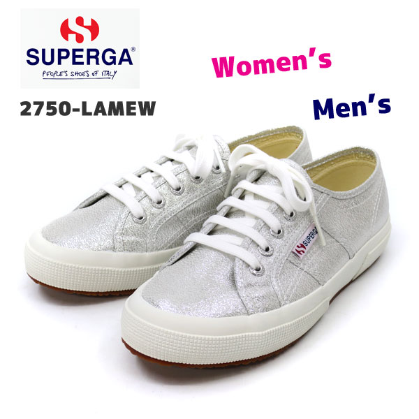 人気商品【正規販売店】 SUPERGA スペルガ 2750 LAMEW 【 GREY Silver 031 】 メンズ レディース S001820 ローカット スニーカー ラメ スニーカー シルバー グリッター メタリック