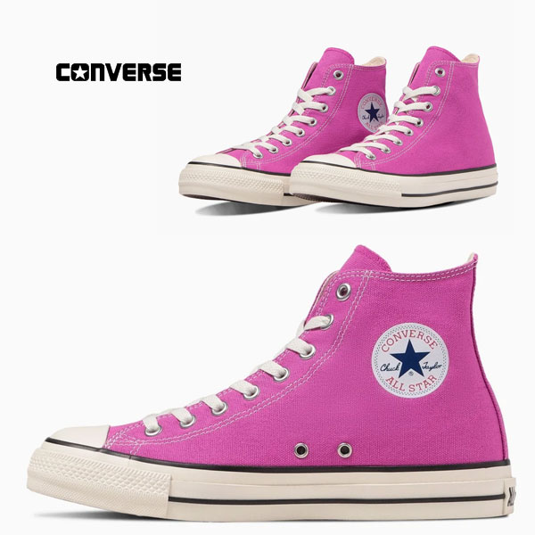 【限定カラー】 CONVERSE ALL STAR (R) HI コンバース オールスター アール HI コンバース ピンク キャンバス オールスター キャンバス コンバース オールスター ハイカット レディース ユニセックス フューシャピンク 313080100のサムネイル