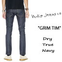 ヌーディージーンズ 再入荷【定番】【育てがいのある"DRY"】 NUDIE JEANS ( ヌーディージーンズ )GRIM TIM ［ DRY TRUE NAVY ］ / グリムティム 　54161-1048 SKU#113111 nudie jeans GRIMTIM ヌーディージーンズ　メンズ　国内正規　レングス32