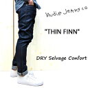 ヌーディージーンズ　セルヴィッジデニム＊ NUDIE JEANS ( ヌーディージーンズ )THIN FINN / シンフィンcolor:400 【 DRY SELVAGE CONFORT 】スキニー　ジッパーフライ　ストレッチ 44161-1026　SKU#111868