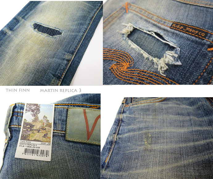 NUDIE JEANS ( ヌーディージーンズ )THIN FINN ThinFinn［ MARTIN REPLICA 3 ］(N876) / シンフィン [ マーティンレプリカ ]　46161-1209 SKU#112806 nudie jeans THINFINN ヌーディージーンズ　メンズ　【日本代理店が限定オーダー】