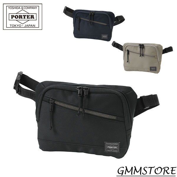 ポーター フロント ウエストバッグ 687-17032【 撥水性に優れたシリーズ】 吉田かばん PORTER FRONT　WAIST BAG （W220/H165/D30、約200g ）吉田カバン porter タンカー ポーター ウェストバッグ　ボディバッグ　ウエストポーチ 男女兼用のサムネイル