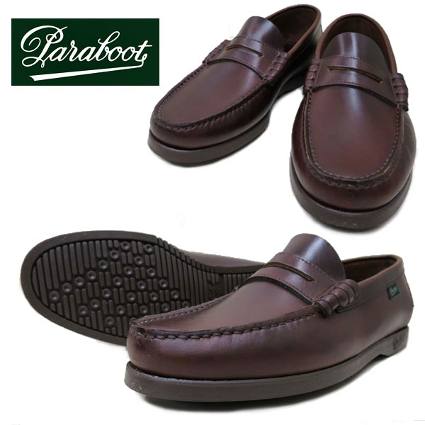 永く愛用するならこのブランド! PARABOOT ( パラブーツ ) CORAUX（コロー）AMERICA（ブラウン） paraboot coraux ペニーローファー ローファー