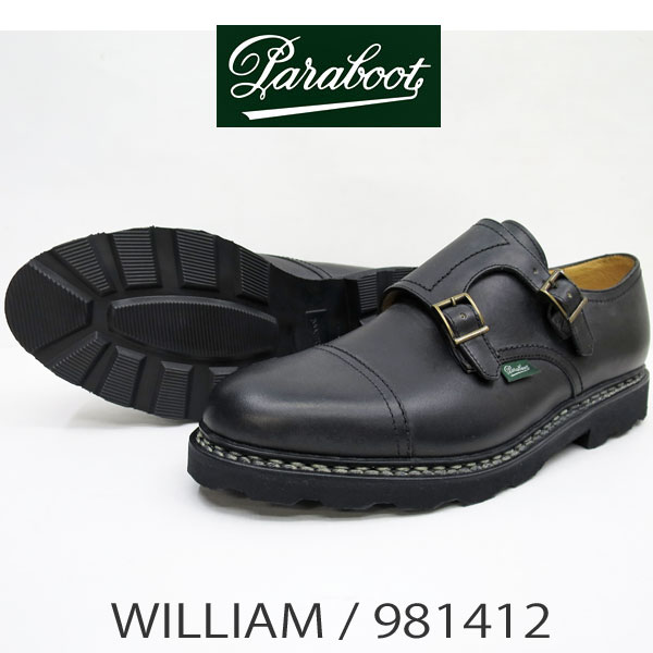 PARABOOT パラブーツ WILLIAM ウィリアム 981412 MARCHE 2 SOLE Lis.Noir ブラック 
